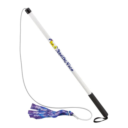 Squishy Face Studio Flirt Pole V2 Dog Toy with Squeaker Lure