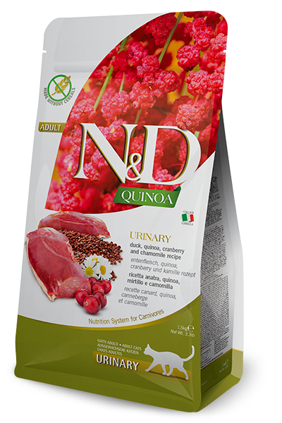 Farmina Cat Food- N&D Quinoa Functional Feline- Urinary Duck