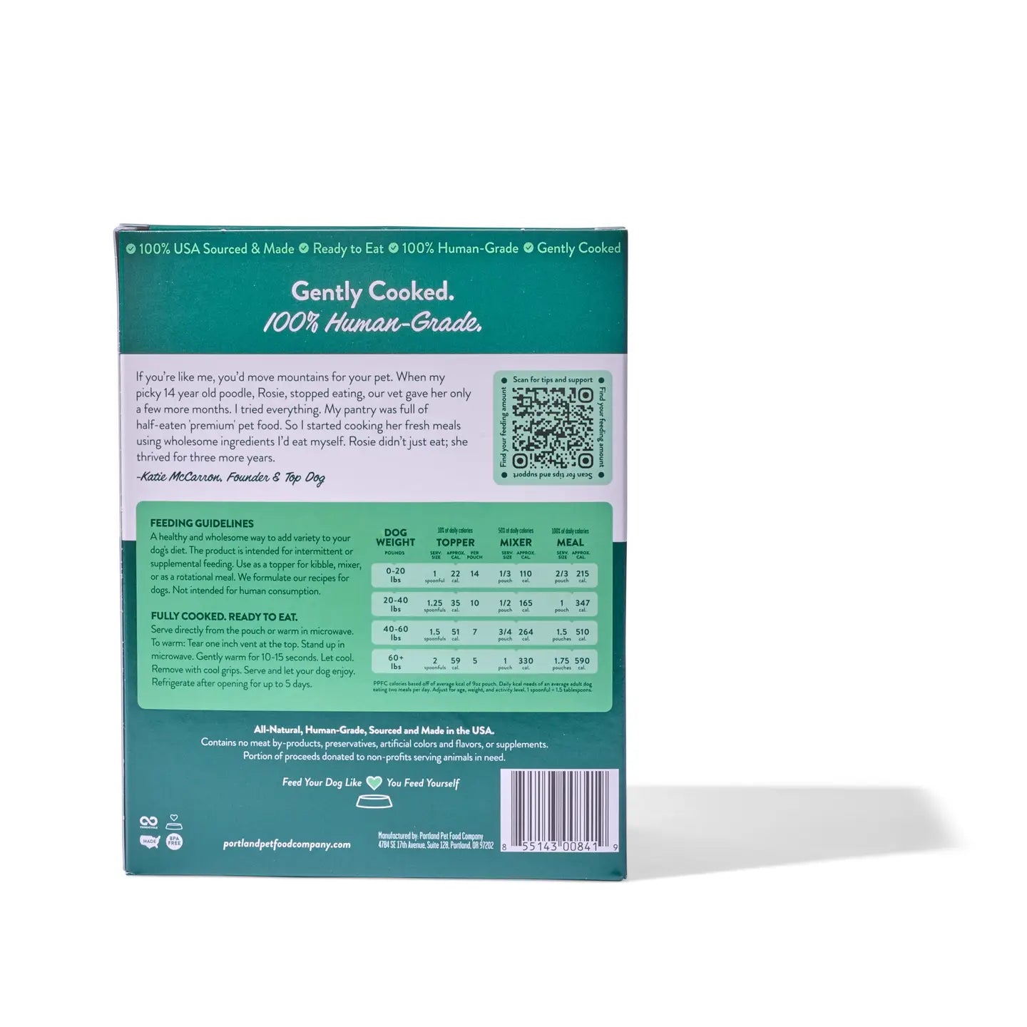 Portland Pet Homestyle Dog Meals- Mixed 4 Pack