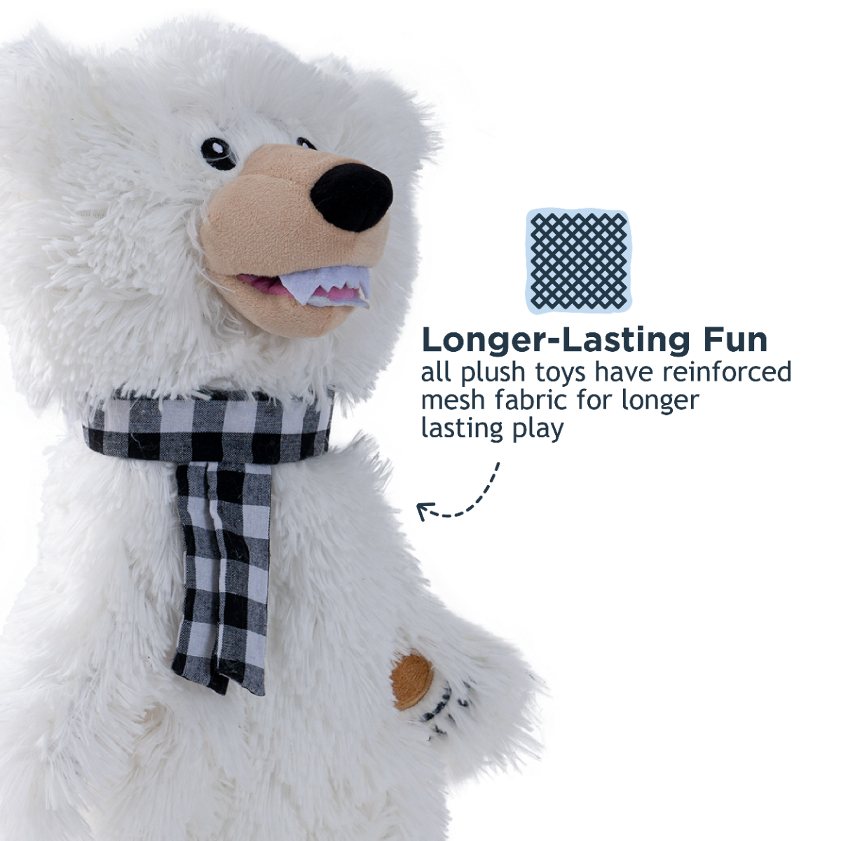 Tall Tails Stuff-less Polar Bear