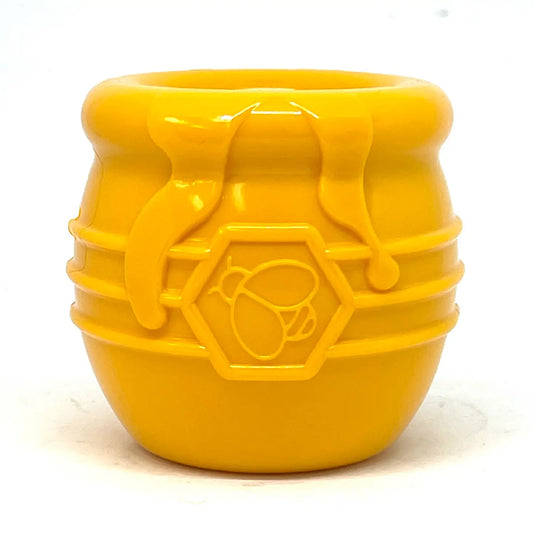 Yellow Honey Pot Treat Dispenser | SodaPup