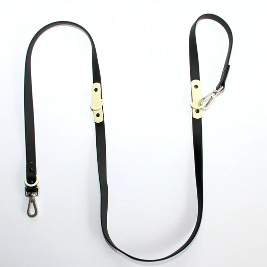 The Fritz Leash | Black Tie White Sand