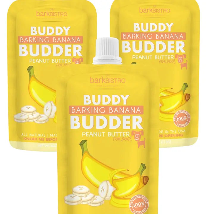 Barkin' Banana Peanut Butter for Dogs | Buddy Budder