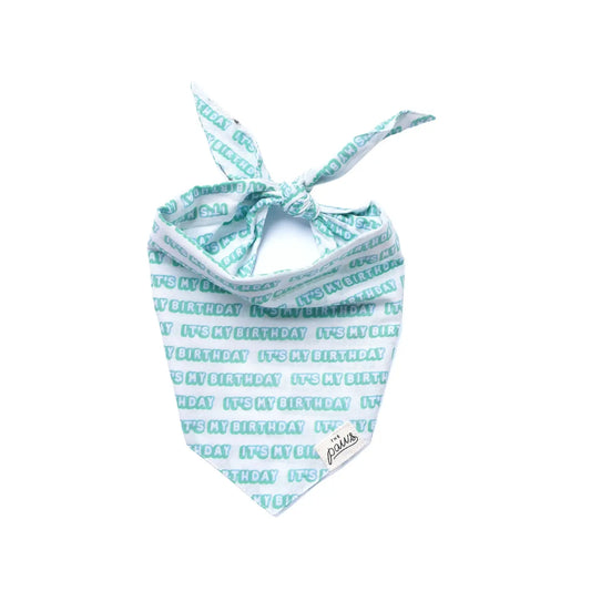 It's My Birthday Blue Dog Bandana | The Paws
