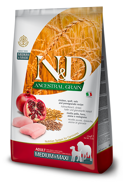 Farmina N&D Ancestral Grains- CHICKEN & POMEGRANATE