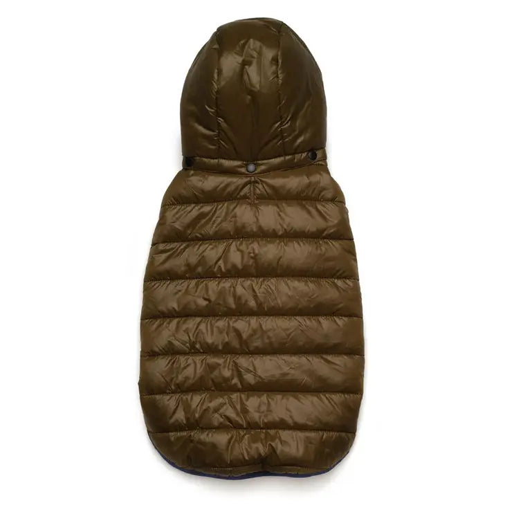 Olive Reversible Puffer Jacket | Love Thy Beast