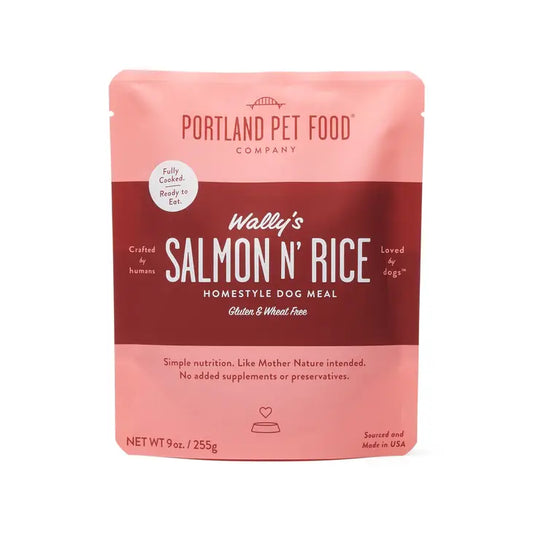 Salmon & Rice Dog Food Pouch | Portland Pet