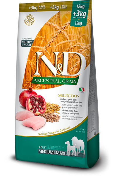 Farmina N&D Ancestral Grains SELECTION - CHICKEN & POMEGRANATE