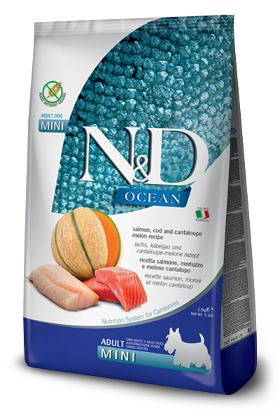 Farmina N&D Ocean- SALMON, COD & CANTELOUPE MELON