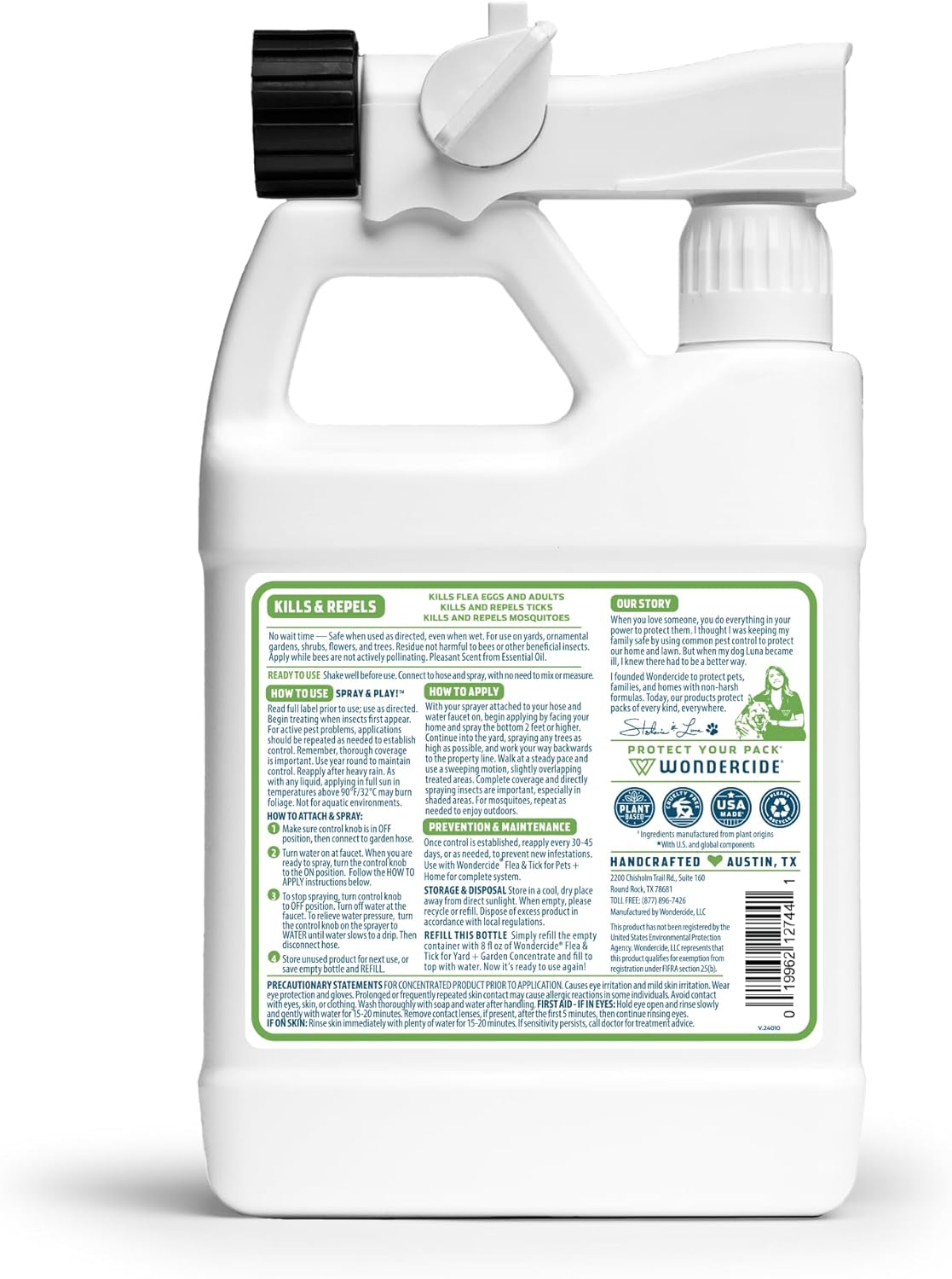 Wondercide "Ready to Use" Natural Flea & Tick Yard and Garden Spray
