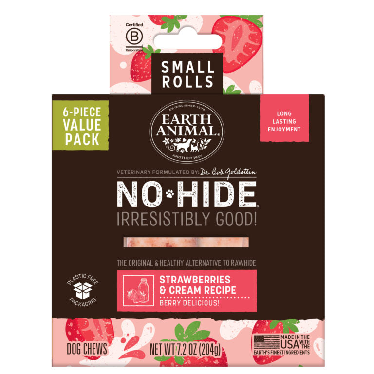 Packaged No-Hide: Strawberries & Cream Chews