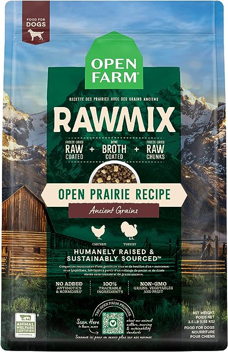 Open Farm Open Prairie Ancient Grains RawMix for Dogs