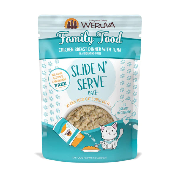 Weruva Cats Slide N' Serve Food Pouch- Family Food