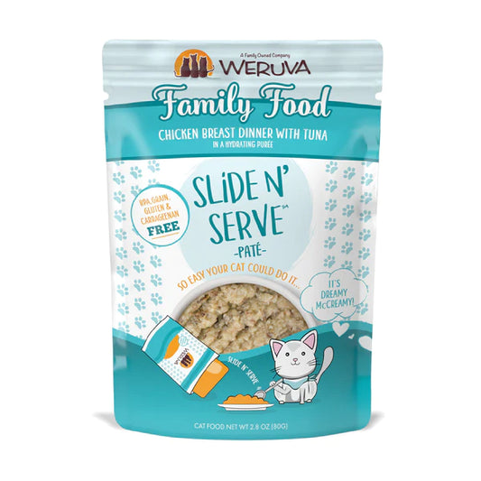 Weruva Cats Slide N' Serve Food Pouch- Family Food