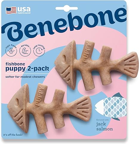 Benebone Puppy Pack | Fishbone Jack Salmon