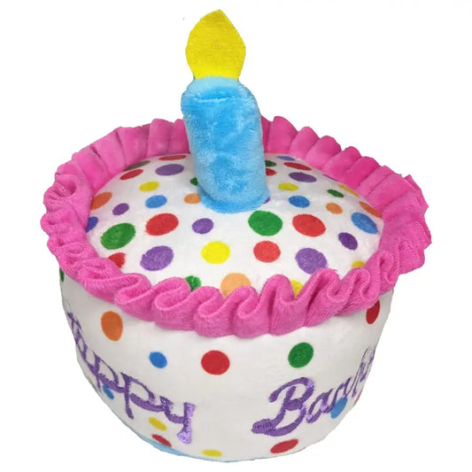 "Happy Barkday" Plush Cake For Dogs