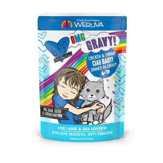 Weruva Cats OMG Gravy Food Pouch- Chicken and Shrimp