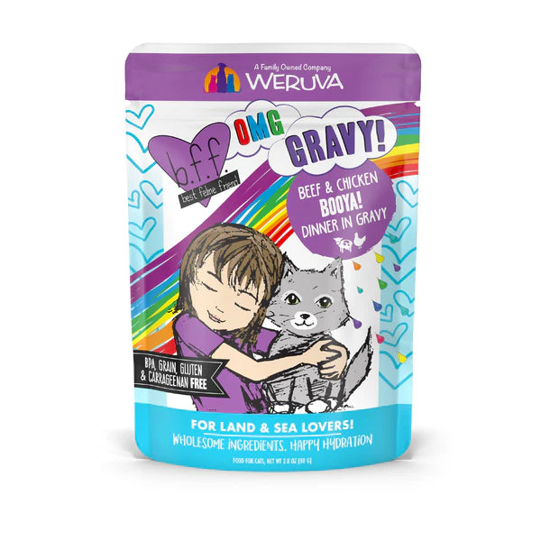 Weruva Cats OMG Gravy Food Pouch- Beef and Chicken
