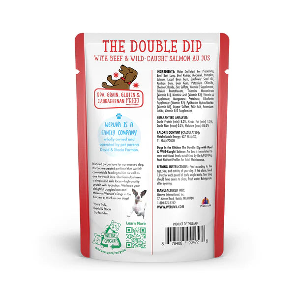 Weruva Dogs in the Kitchen Food Pouch- The Double Dip