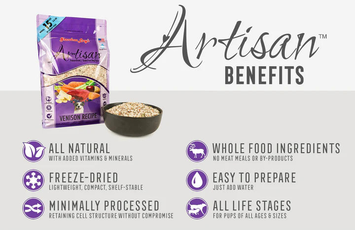 Artisan Venison Freeze Dried Dog Food & Topper | Grandma Lucy's