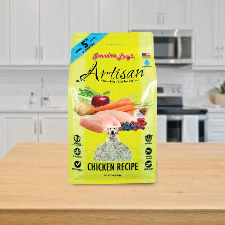 Artisan Chicken Freeze Dried Dog Food & Topper | Grandma Lucy's