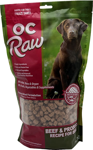 Beef & Produce ~ Freeze Dried Meaty Rox | OC Raw