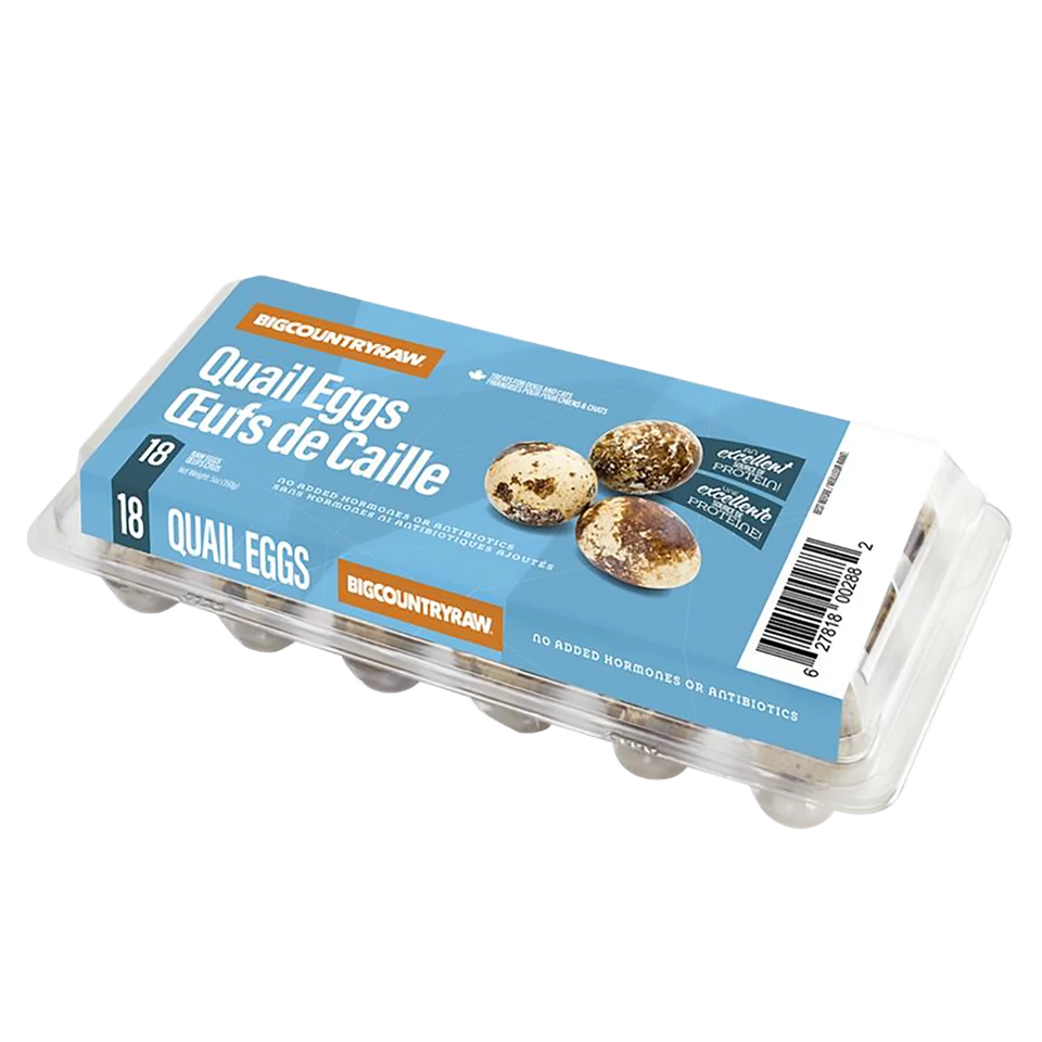 18-Ct Raw Quail Eggs