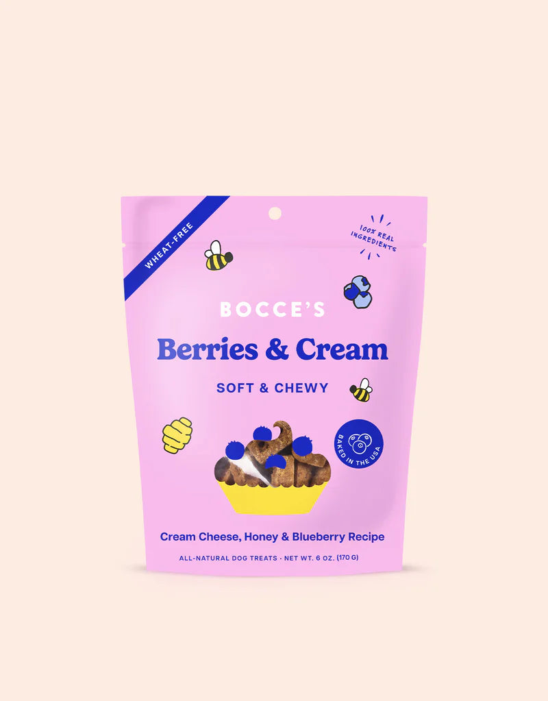 Bocce’s Berries & Cream Soft & Chewy Treats