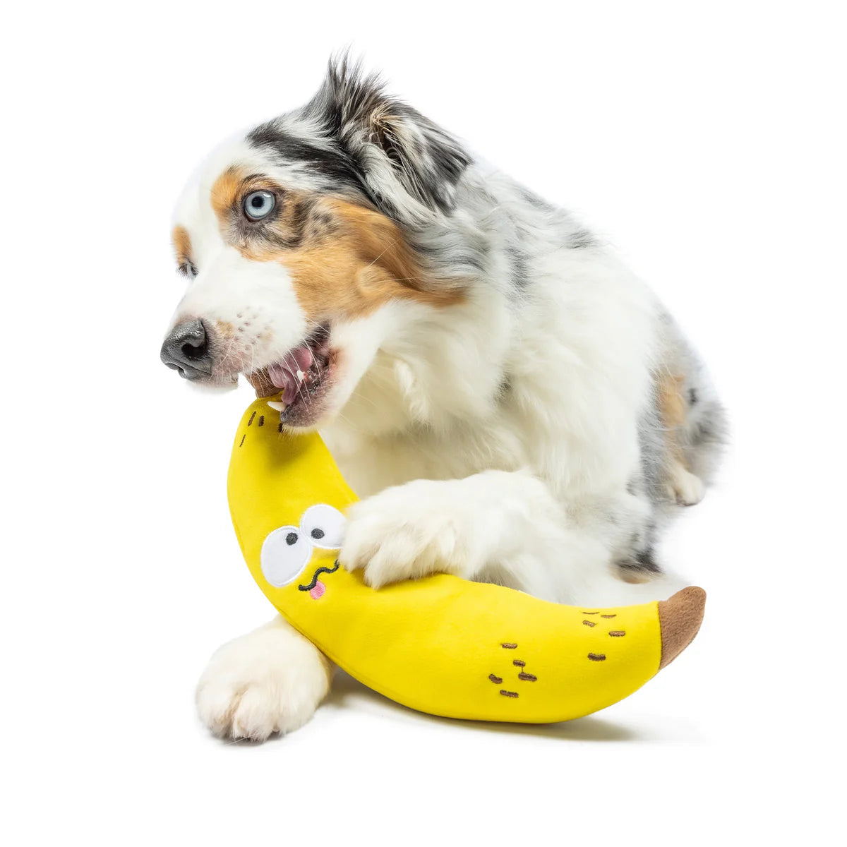 Fetchies Bruiser Banana Plush Dog Toy