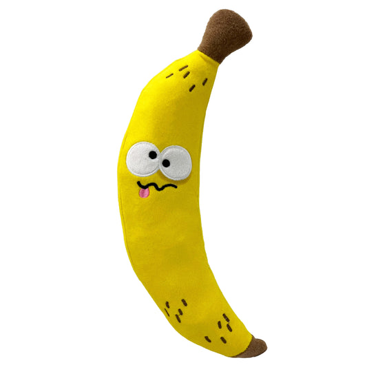 Fetchies Bruiser Banana Plush Dog Toy