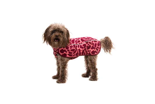 Climate Changer Dog Fleece Vest Berry Lava
