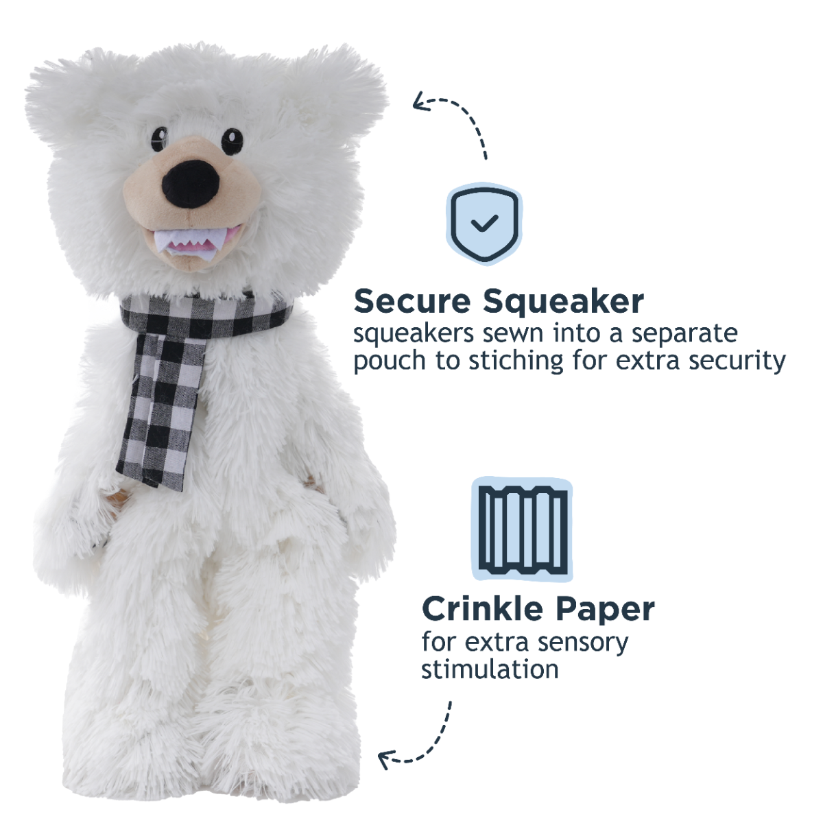 Tall Tails Stuff-less Polar Bear