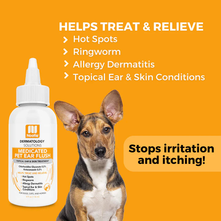 Medicated Pet Ear Flush | Antifungal & Antibacterial