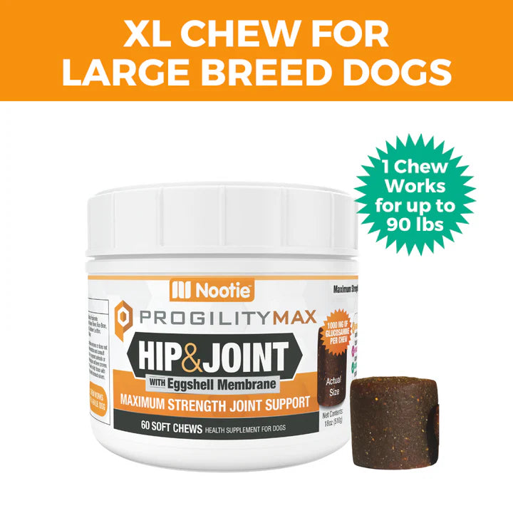 Progility Max Hip & Joint Chews | with Eggshell Membrane