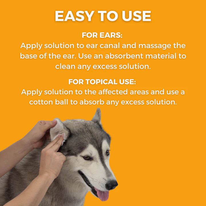 Medicated Pet Ear Flush | Antifungal & Antibacterial