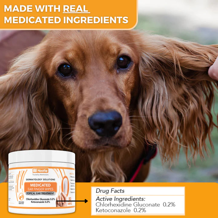 Medicated Ear Finger Wipes | Topical Ear Treatment