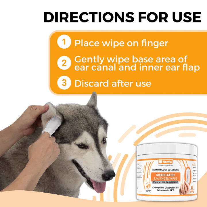 Medicated Ear Finger Wipes | Topical Ear Treatment