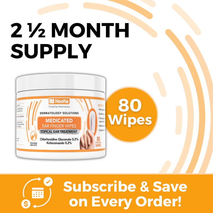 Medicated Ear Finger Wipes | Topical Ear Treatment