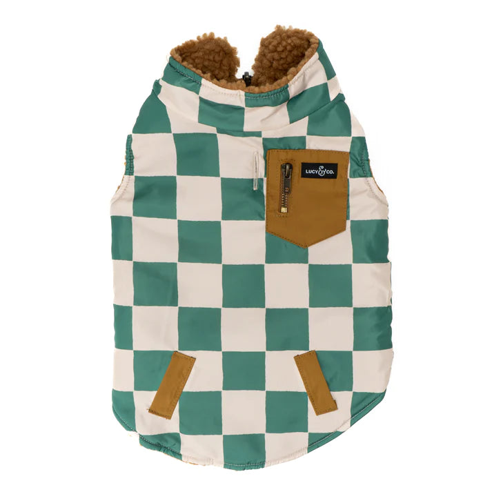 You're A Square Reversible Teddy Vest | Lucy & Co