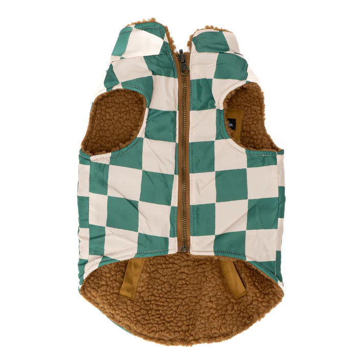 You're A Square Reversible Teddy Vest | Lucy & Co