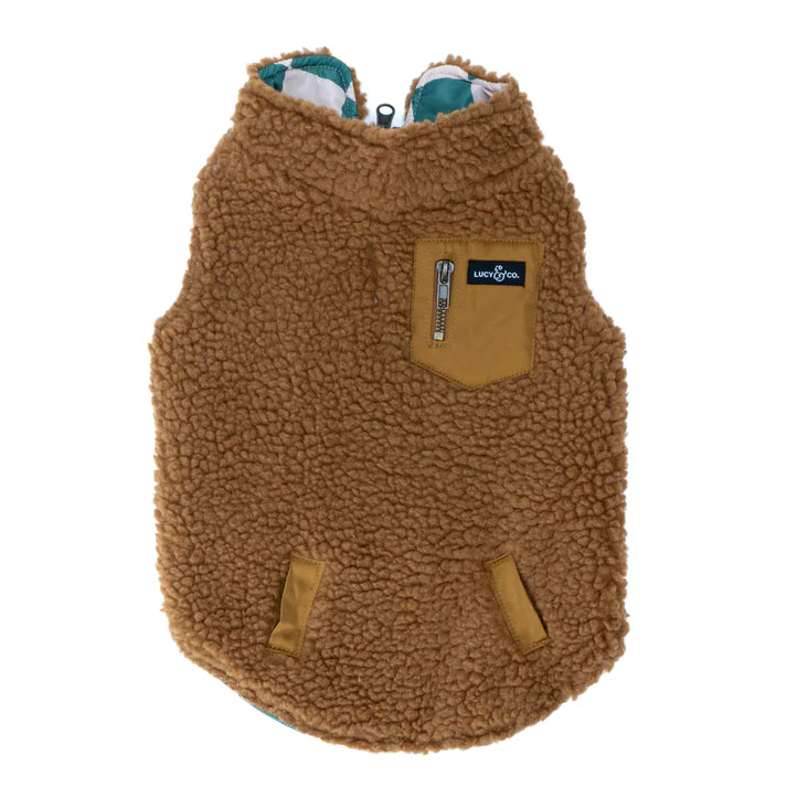 You're A Square Reversible Teddy Vest | Lucy & Co