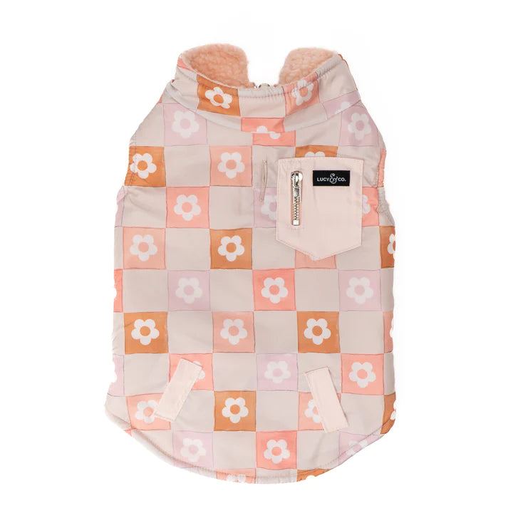 Daisy Delight Reversible Teddy Vest | Lucy & Co