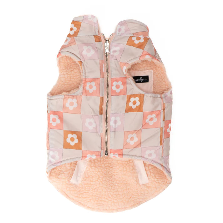 Daisy Delight Reversible Teddy Vest | Lucy & Co