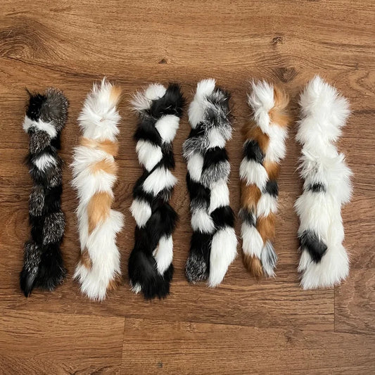 Braided Rabbit Hide Dog Chew