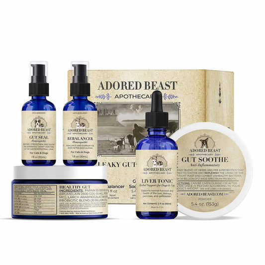 Adored Beast Leaky Gut Protocol for Dogs | 5 Product Kit