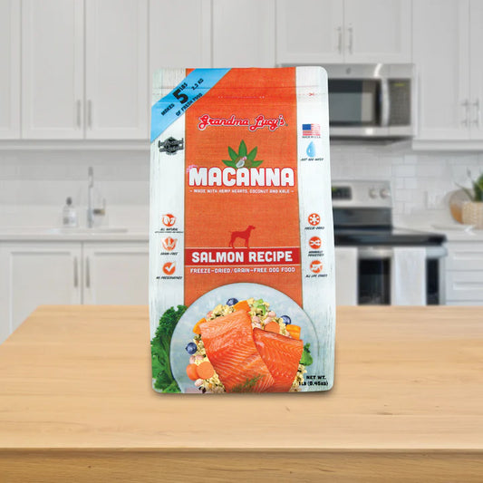 Macanna Salmon Freeze-Dried Dog Food & Topper | Grandma Lucy's