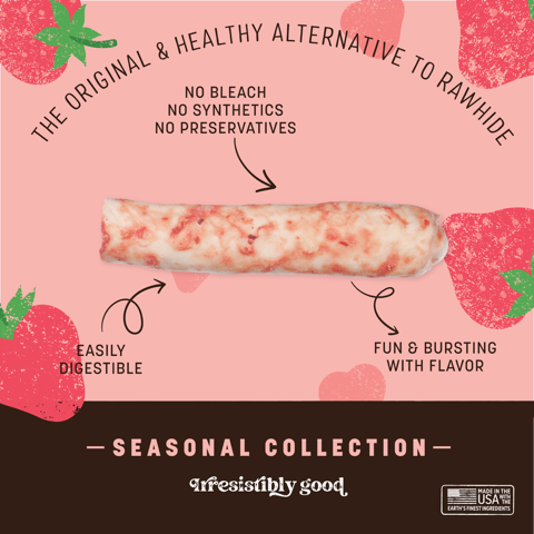 Packaged No-Hide: Strawberries & Cream Chews