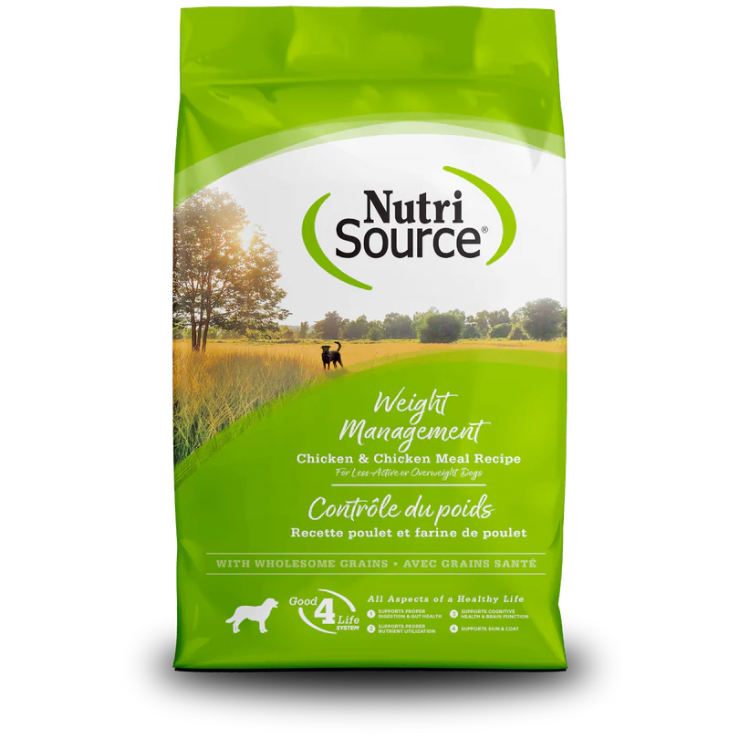 NutriSource Dry Dog Food - Weight Management Chicken and Rice Recipe