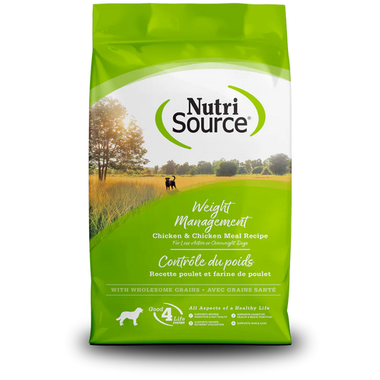 NutriSource Dry Dog Food - Weight Management Chicken and Rice Recipe