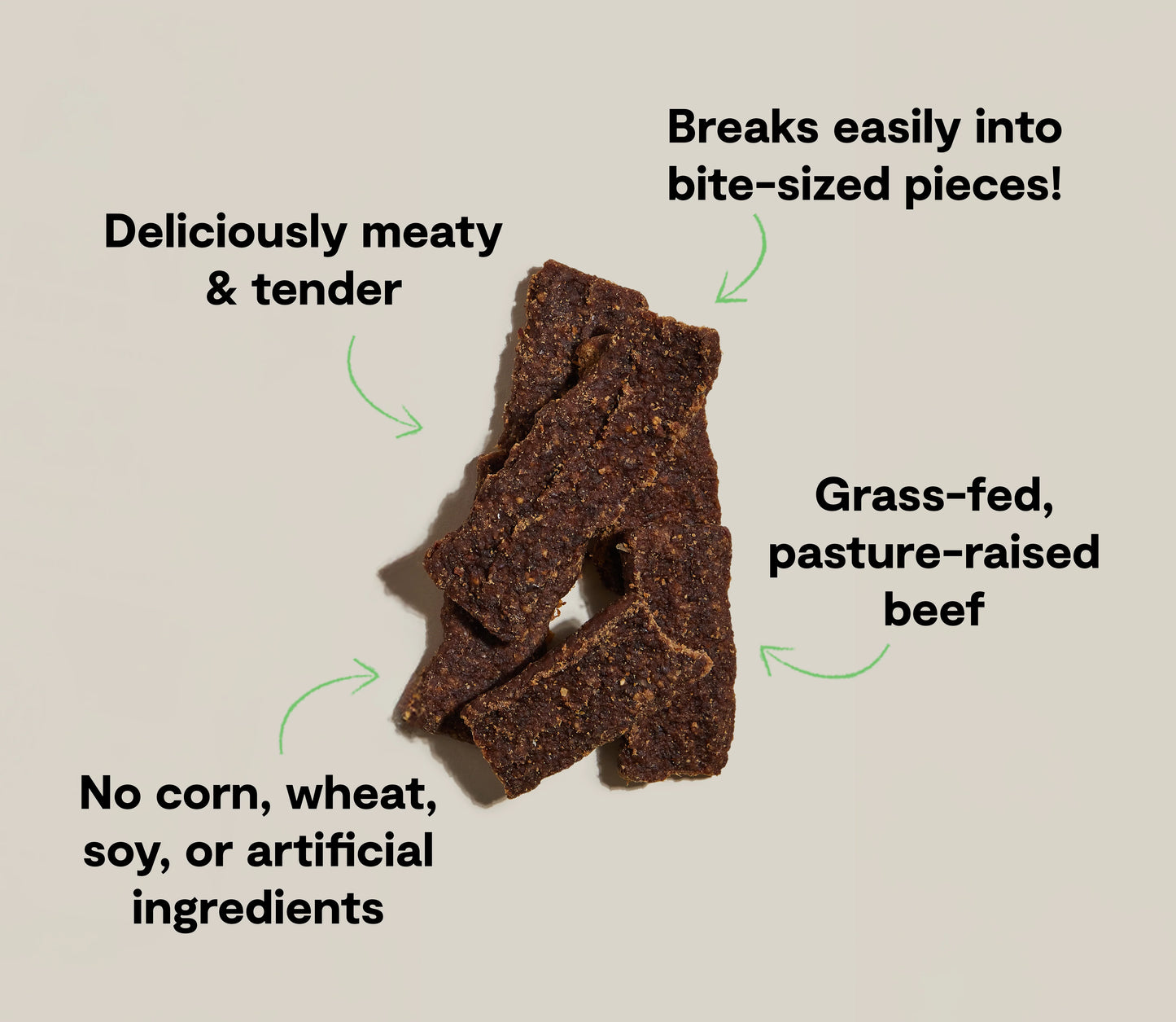 Open Farm Grain-Free Grass Fed Beef Jerky Strips